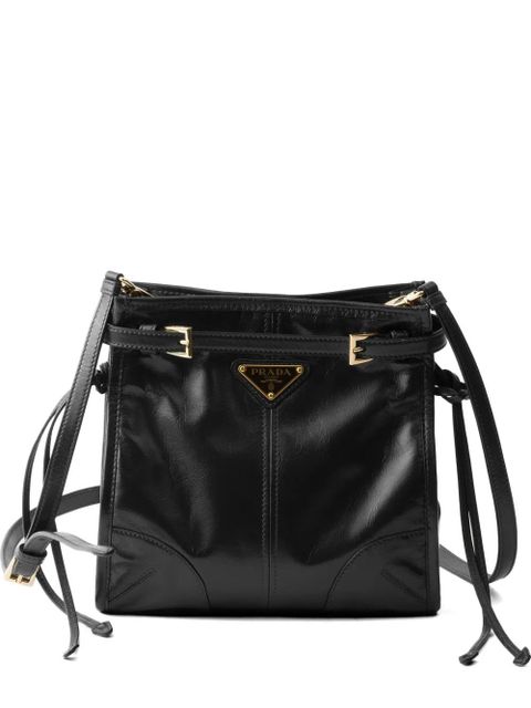 Prada Bonnie leather mini shoulder bag - Black - zdjęcie produktu nr 1