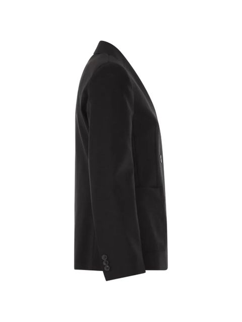 Weekend Max Mara double-breasted notched wool blazer - Black