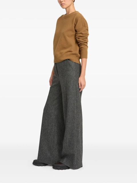 Yves Salomon flannel tailored trousers - Grey