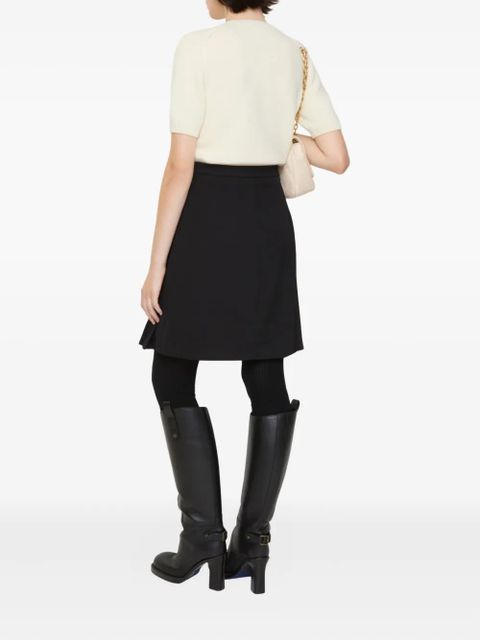 Burberry pleated-design midi skirt - Black