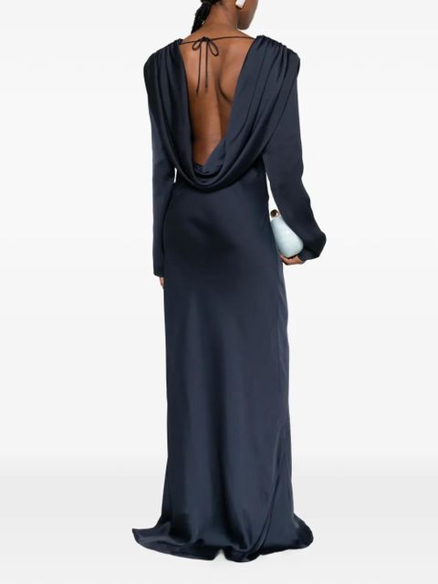 ROTATE BIRGER CHRISTENSEN cowl-neck maxi dress - Blue - zdjęcie produktu nr 2