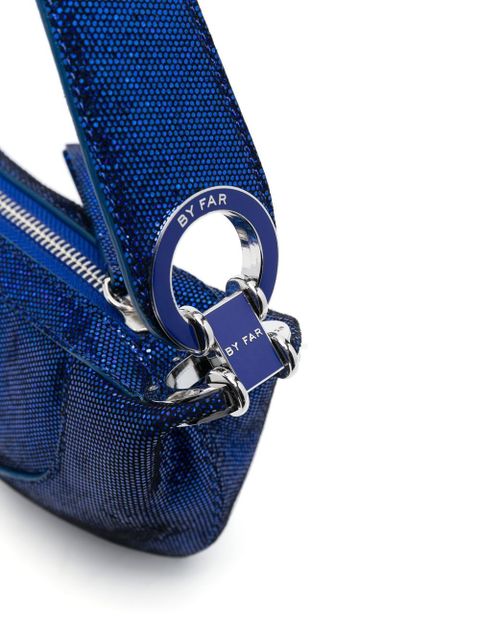 BY FAR mini Amira disco-dot bag - Blue