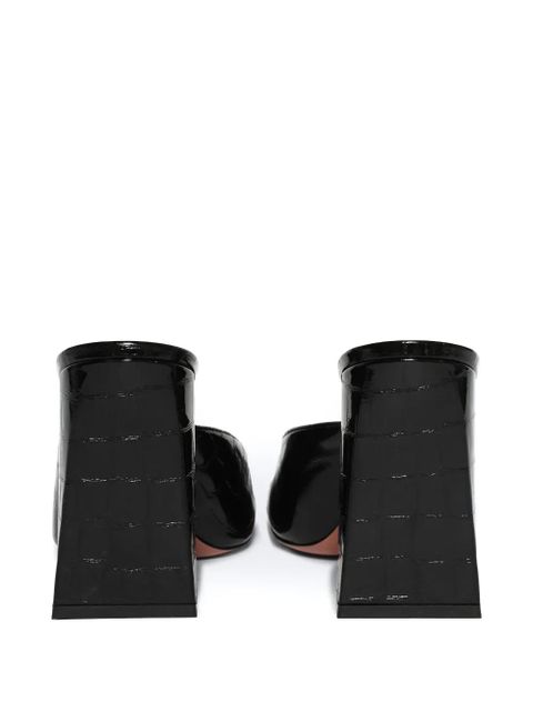 Amina Muaddi 95mm Charlotte mules - Black - zdjęcie produktu nr 2