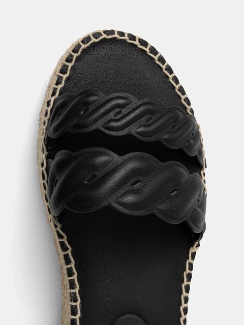 Tommy Hilfiger sandały skórzane LEATHER ROPE REAL ESPAD SANDAL