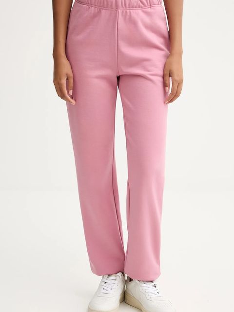 Guess spodnie dresowe SOFIA kolor różowy gładkie O5RB01 KCO31 - zdjęcie produktu nr 1