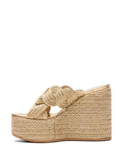 Casadei Thaiti woven sandals - Gold