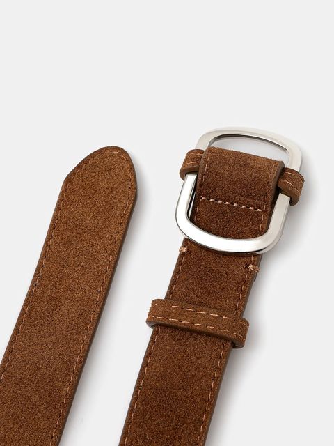 Answear.LAB pasek zamszowy damski kolor brązowy - zdjęcie produktu nr 2