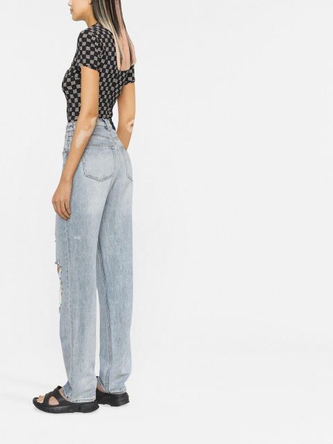 MISBHV monogram-print slim T-shirt - Black