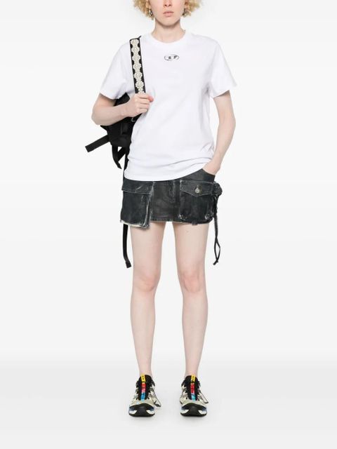 Diesel Oval D-logo T-shirt - White - zdjęcie produktu nr 2