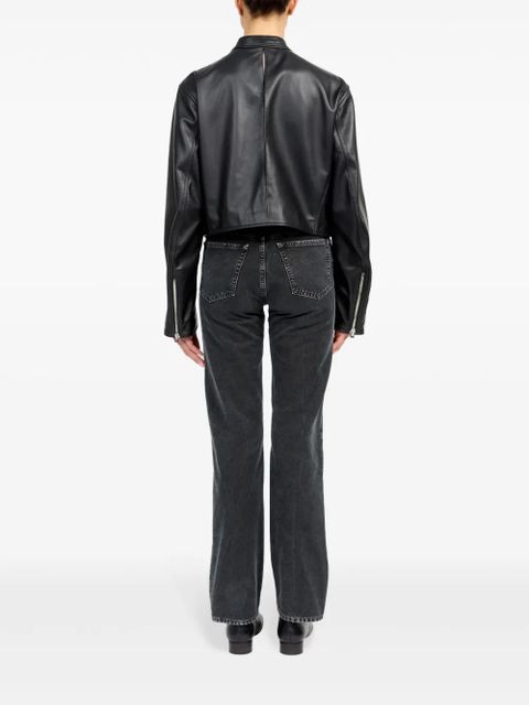 MM6 Maison Margiela leather jacket - Black - zdjęcie produktu nr 2