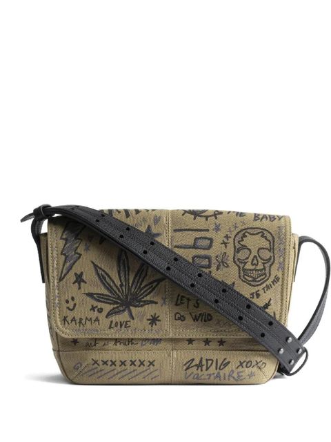 Zadig&Voltaire printed canvas cross body bag - Neutrals - zdjęcie produktu nr 1