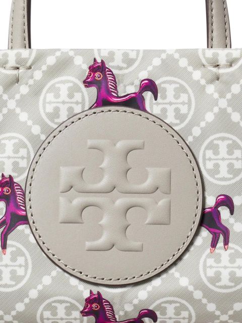 Tory Burch mini Ella horse-pattern logo tote - Grey - zdjęcie produktu nr 2