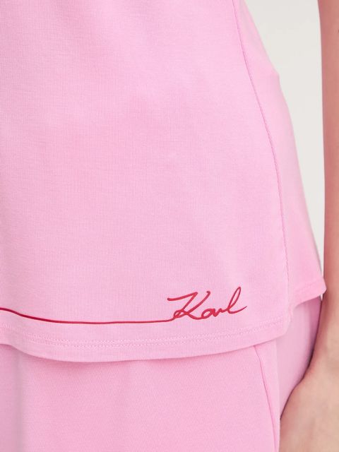 Karl Lagerfeld piżama damska kolor różowy B1W45011