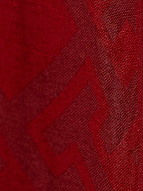 Tommy Hilfiger szalik z dodatkiem wełny damski kolor czerwony wzorzysty AW0AW18051