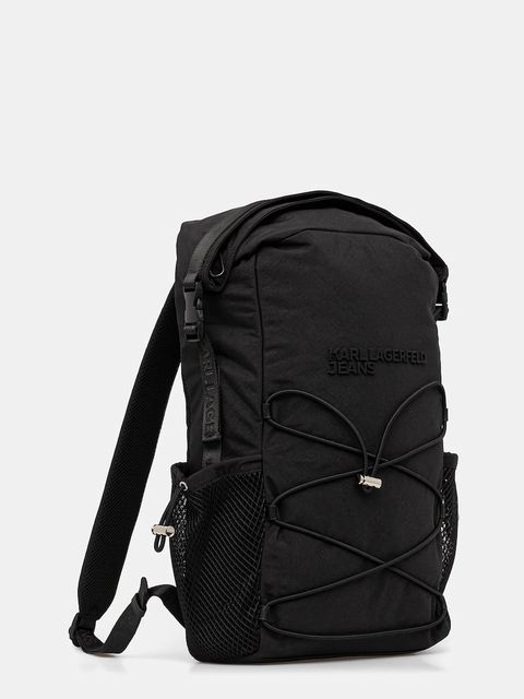 Karl Lagerfeld Jeans plecak kolor czarny duży gładki A4M30172