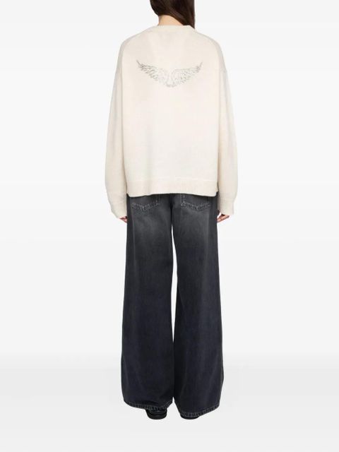 Zadig&Voltaire Mikyz strass sweater - Neutrals