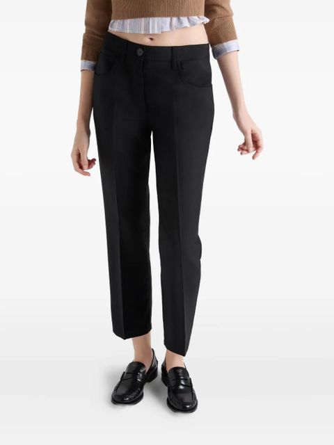 Prada five-pockets wool trousers - Black