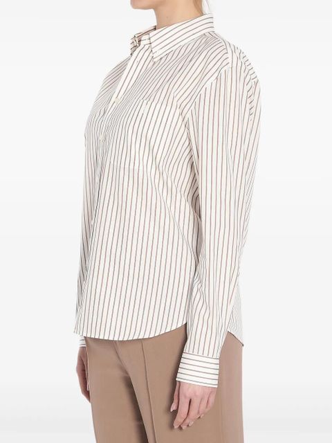 Saint Laurent striped shirt - Neutrals - zdjęcie produktu nr 2