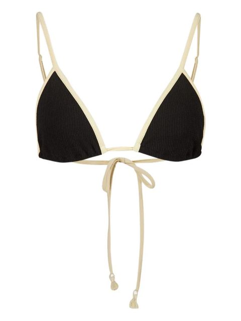 Johanna Ortiz Playa del Rio triangle bikini top - Black - zdjęcie produktu nr 2