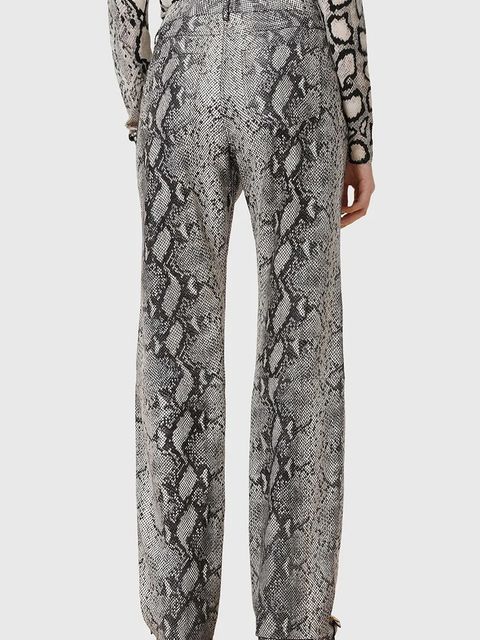 AllSaints spodnie skórzane SAIGE