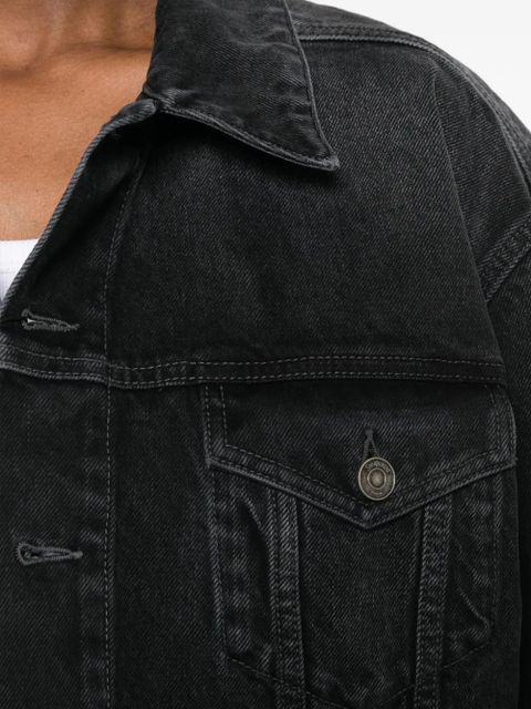 Saint Laurent oversized denim jacket - Black