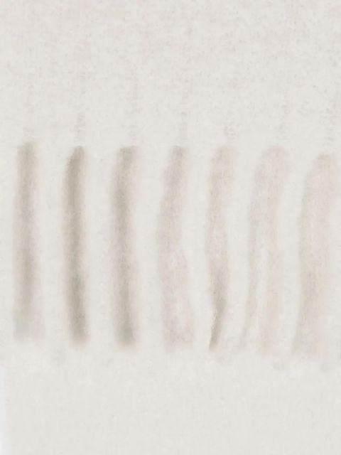 ISABEL MARANT Firny logo-embroidered scarf - Neutrals