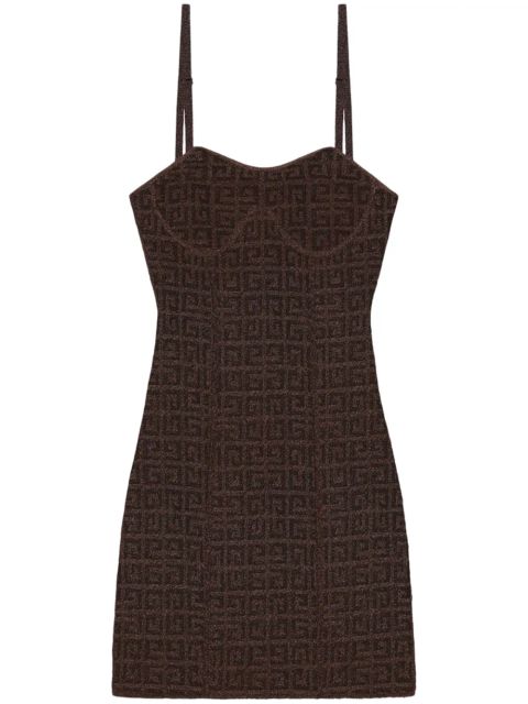Givenchy signature 4G jacquard minidress - Brown