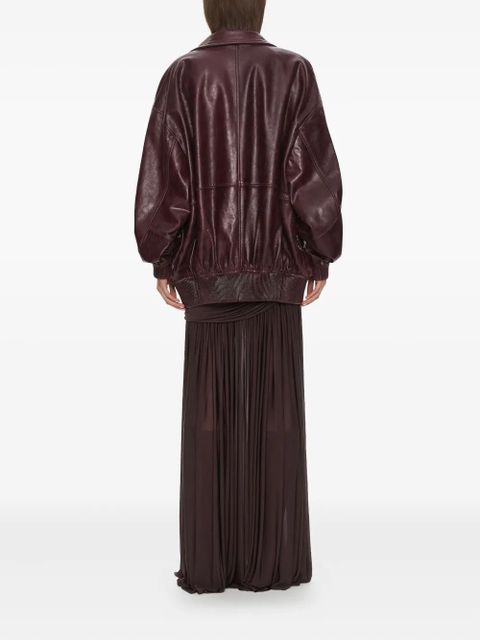 Christopher Esber Devon leather bomber jacket - Red