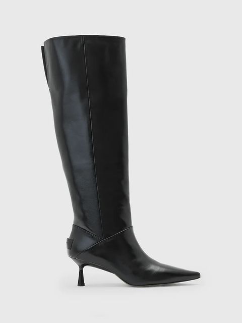 AllSaints kozaki Odyssey Low Boot damskie kolor czarny na szpilce W019FD - zdjęcie produktu nr 1