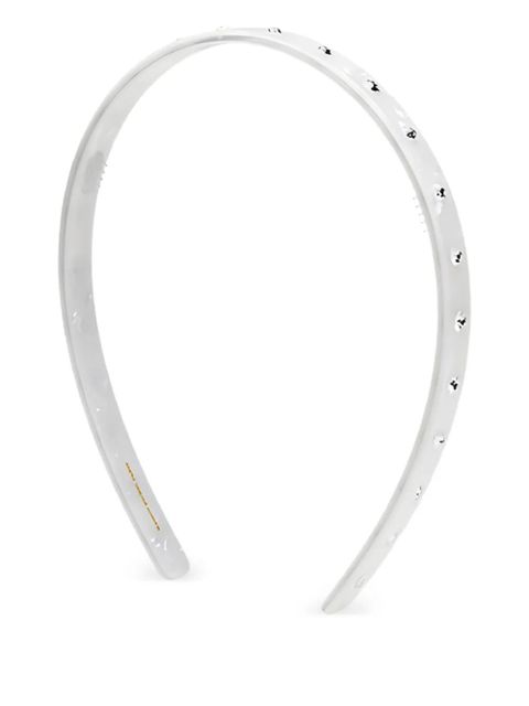 Maison Michel crystal-embellished headband - White - zdjęcie produktu nr 1