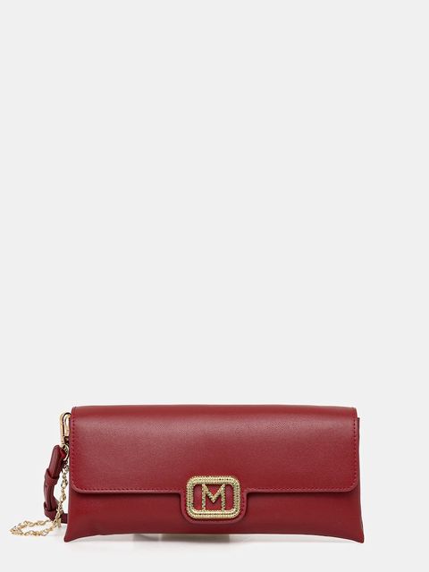 Marella torebka skórzana kolor czerwony 2523519027200 - zdjęcie produktu nr 1