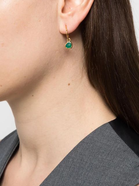 Missoma heart-charm quartz hoops - Gold - zdjęcie produktu nr 2