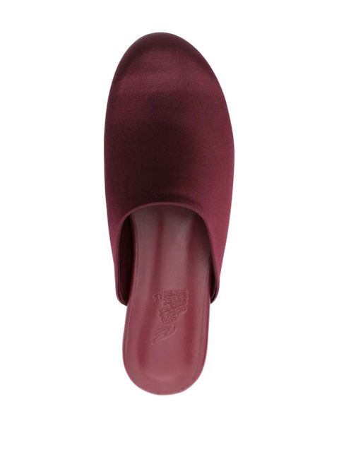 Ancient Greek Sandals satin slippers - Purple