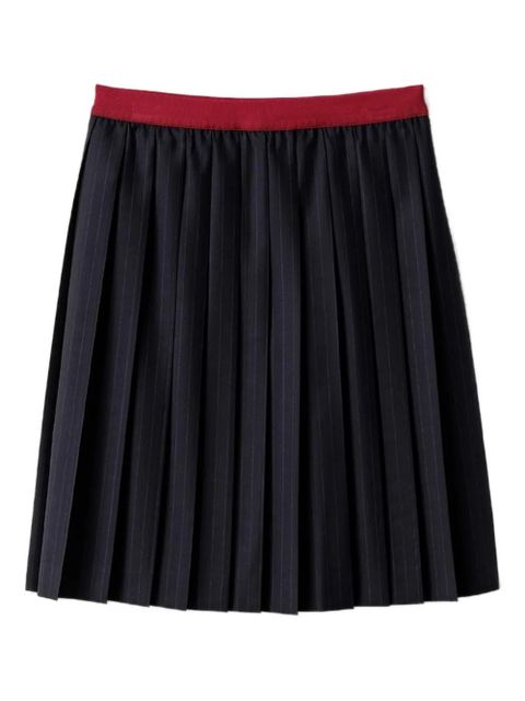 Miu Miu pinstripe pleated skirt - Blue - zdjęcie produktu nr 1