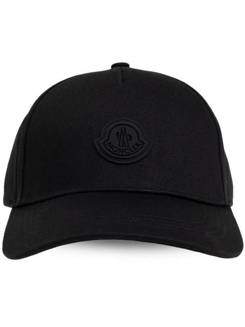 Moncler Baseball gabardine cap - Black - zdjęcie produktu nr 1