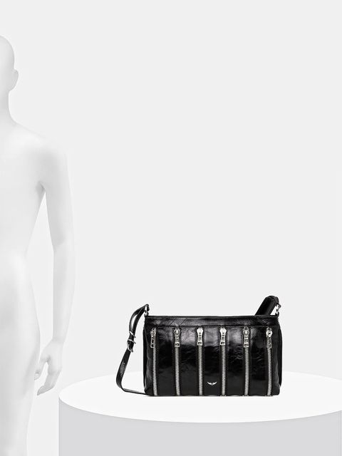 ZADIG&VOLTAIRE torebka skórzana kolor czarny LWBA03952