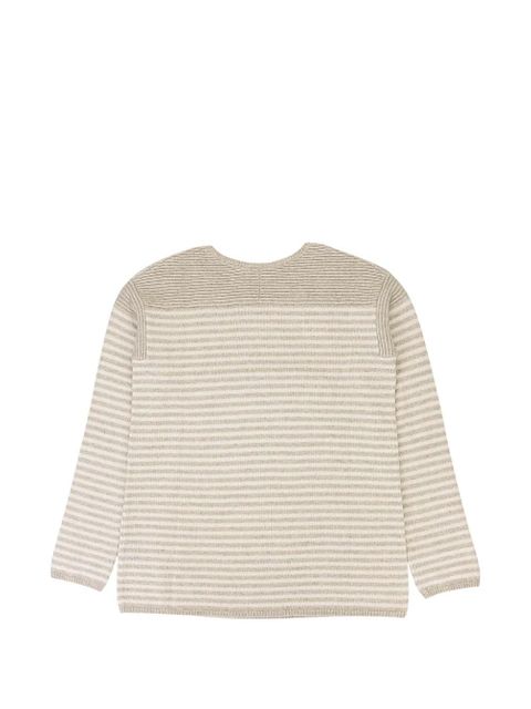 Loro Piana striped cashmere sweater - Neutrals - zdjęcie produktu nr 2