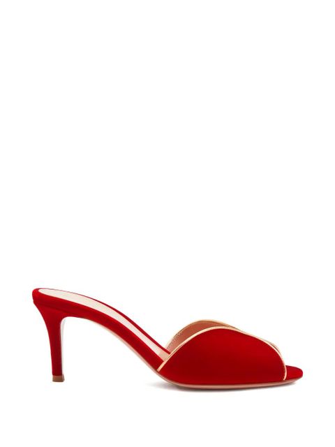 Gianvito Rossi 70 cutout trim sandals - Red - zdjęcie produktu nr 1