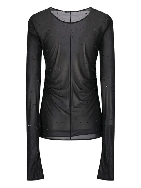 Blumarine crystal-embellished T-shirt - Black - zdjęcie produktu nr 1