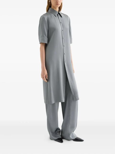 Jil Sander button gathering shirt - Grey - zdjęcie produktu nr 2