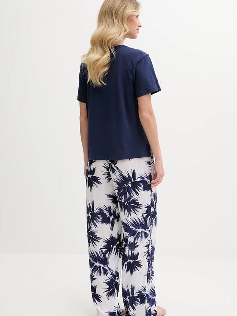 Dkny piżama damska kolor granatowy YI70052