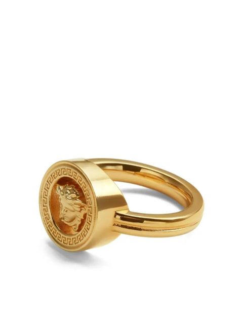 Versace gold embellished ring