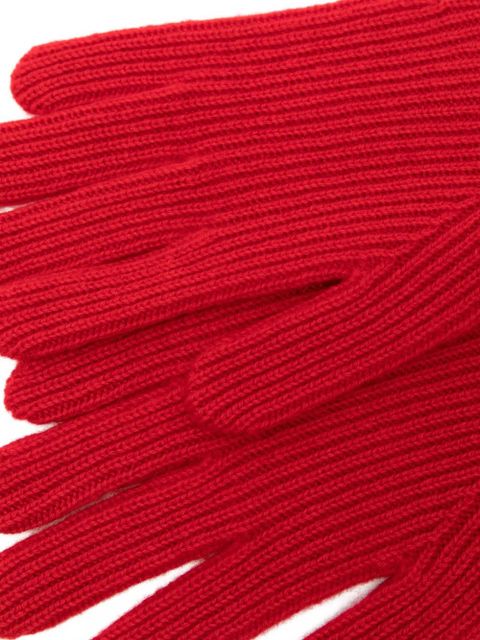 TOTEME knitted cashmere gloves - Red - zdjęcie produktu nr 2