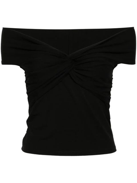 Reformation Ezlynn off-shoulder top - Black - zdjęcie produktu nr 1