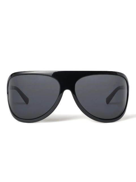 Miu Miu Eyewear geometric-frame sunglasses - Black