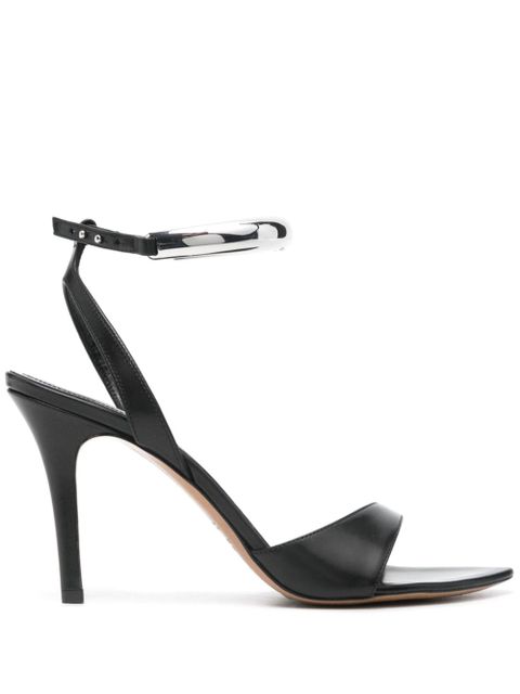 ISABEL MARANT Yluan 80mm leather sandals - Black - zdjęcie produktu nr 1