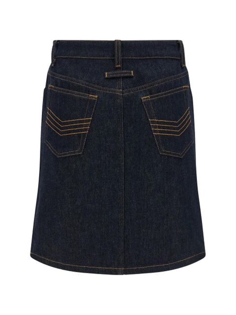 Jean Paul Gaultier cuts denim mini skirt - Blue - zdjęcie produktu nr 2