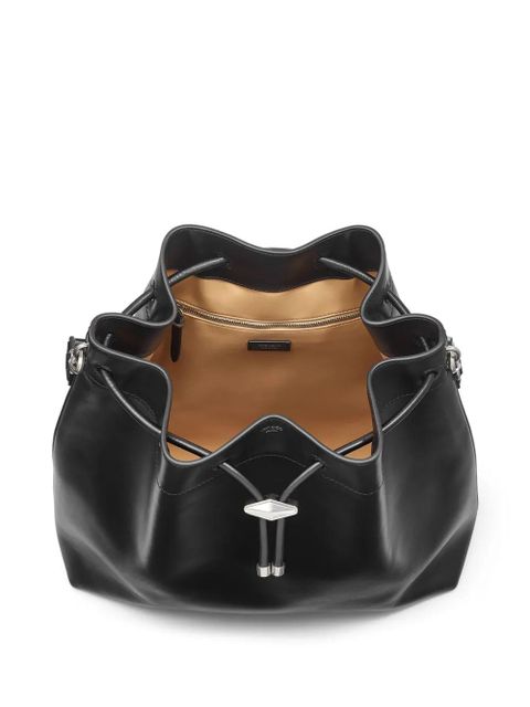 Jimmy Choo Cinch L leather bucket bag - Black