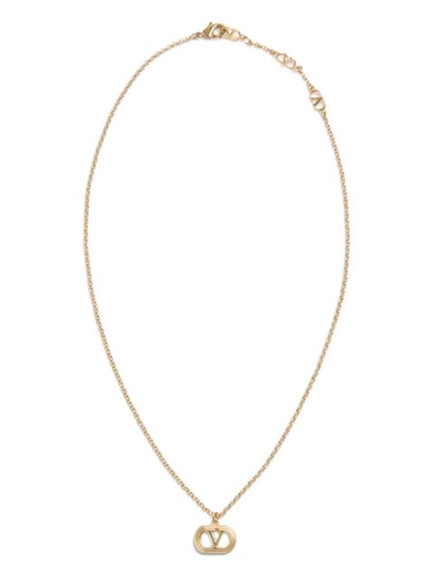 Valentino Garavani Ovalette logo-pendant necklace - Gold - zdjęcie produktu nr 2