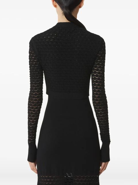 Lanvin openwork cardigan - Black